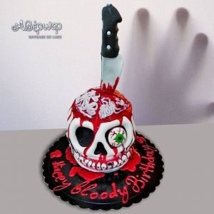Τούρτα Bloody Birthday Σχέδιο 3D